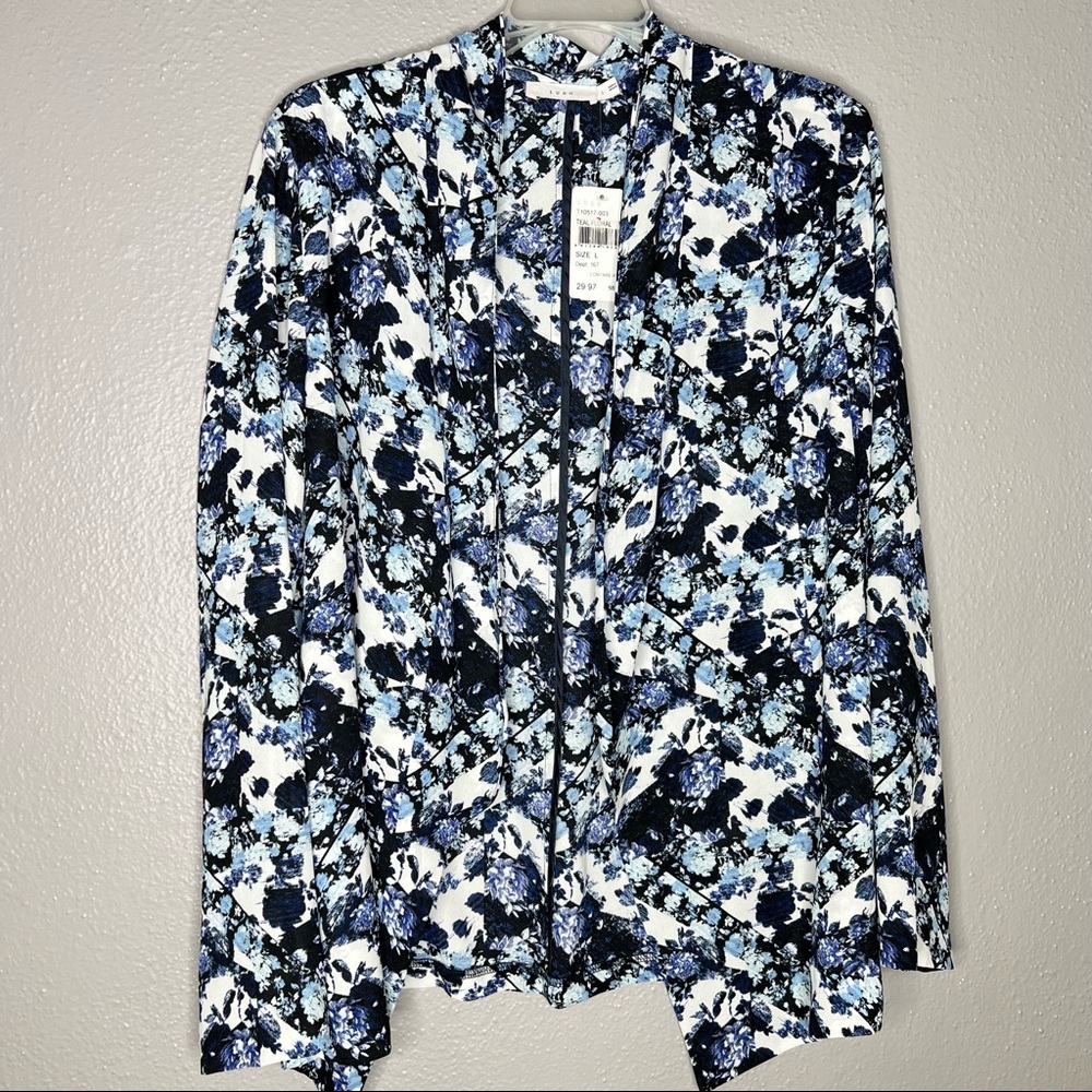 NWT/Lush floral thin jacket/L